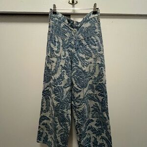 Junya Watanabe Blue and White Denim Pants